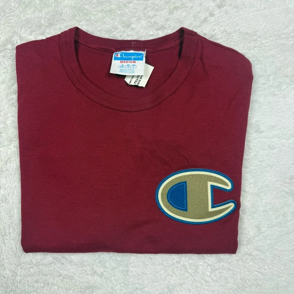 Champion Men's Maroon Short Sleeve Tee - Picture 2 of 3
